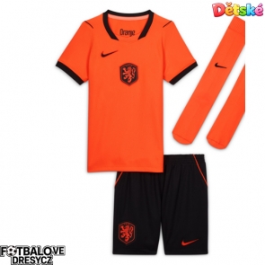 Nizozemsko Dětské Domácí dres komplet MS 2026 Krátký Rukáv (+ trenýrky)